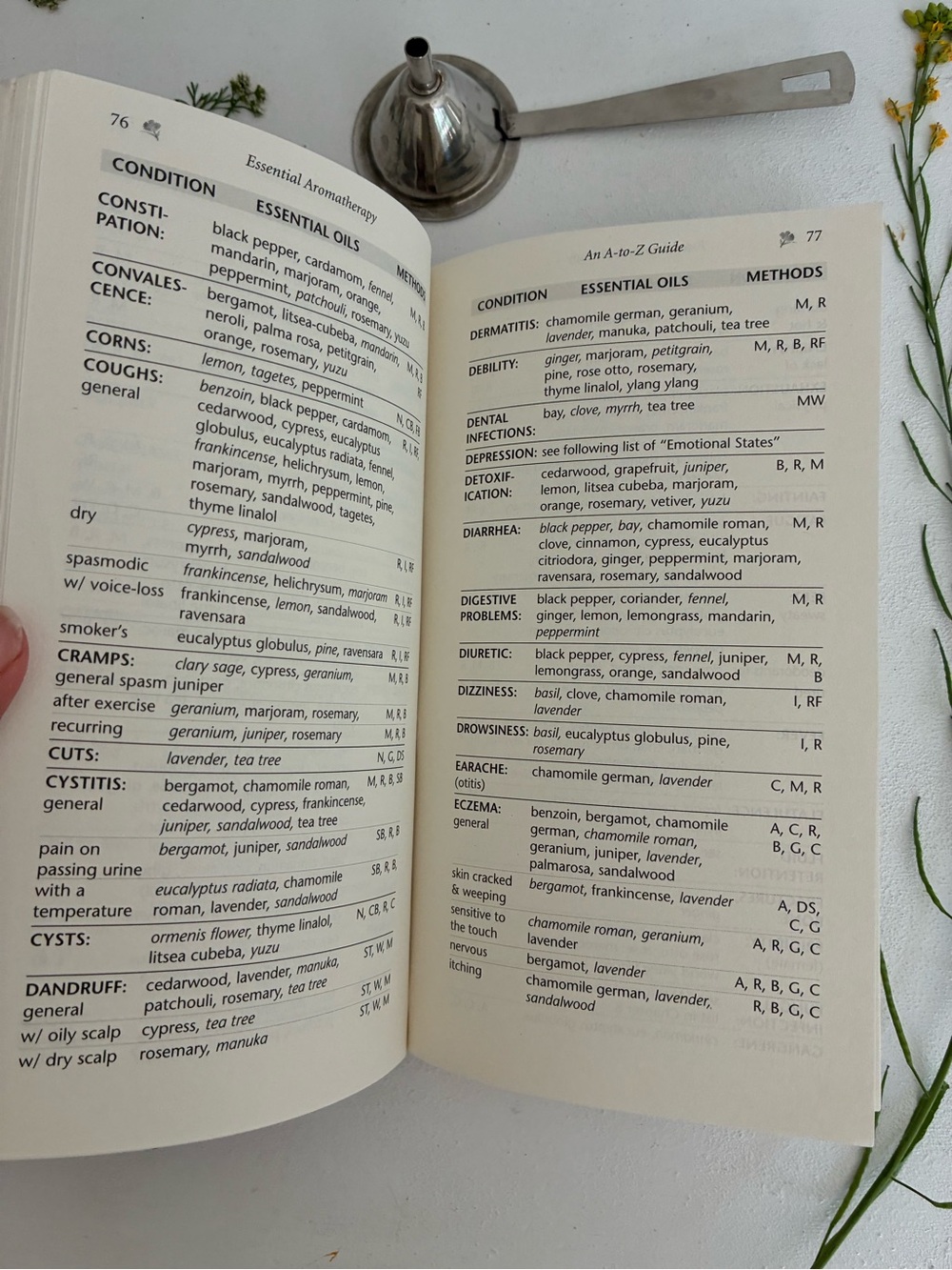 Essential Aromatherapy Pocket Guide — Cream Floral Cover - Picture 11 of 17